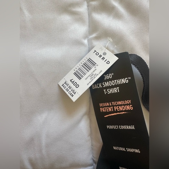 New Torrid BACK SMOOTHING T-SHIRT Bra Sz 46DD - Picture 4 of 5